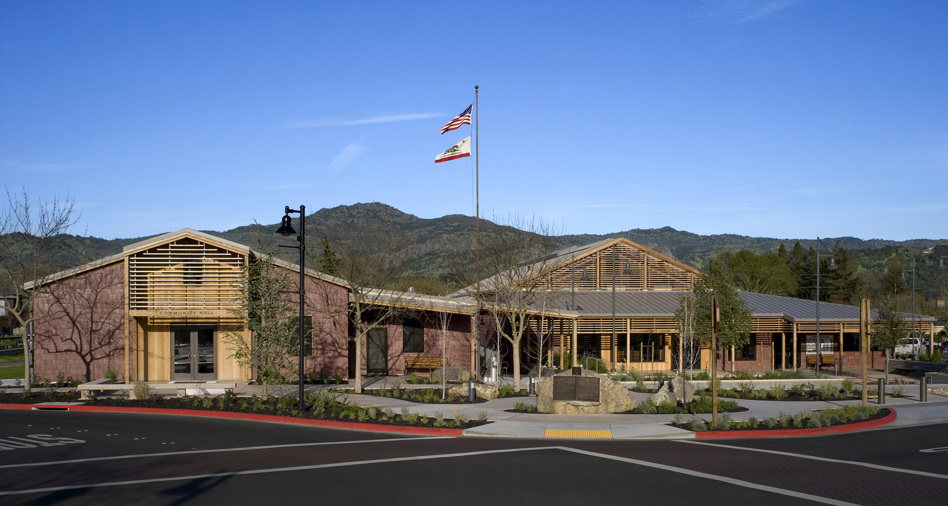 Yountville Town Center & Library | Photos by David Wakely