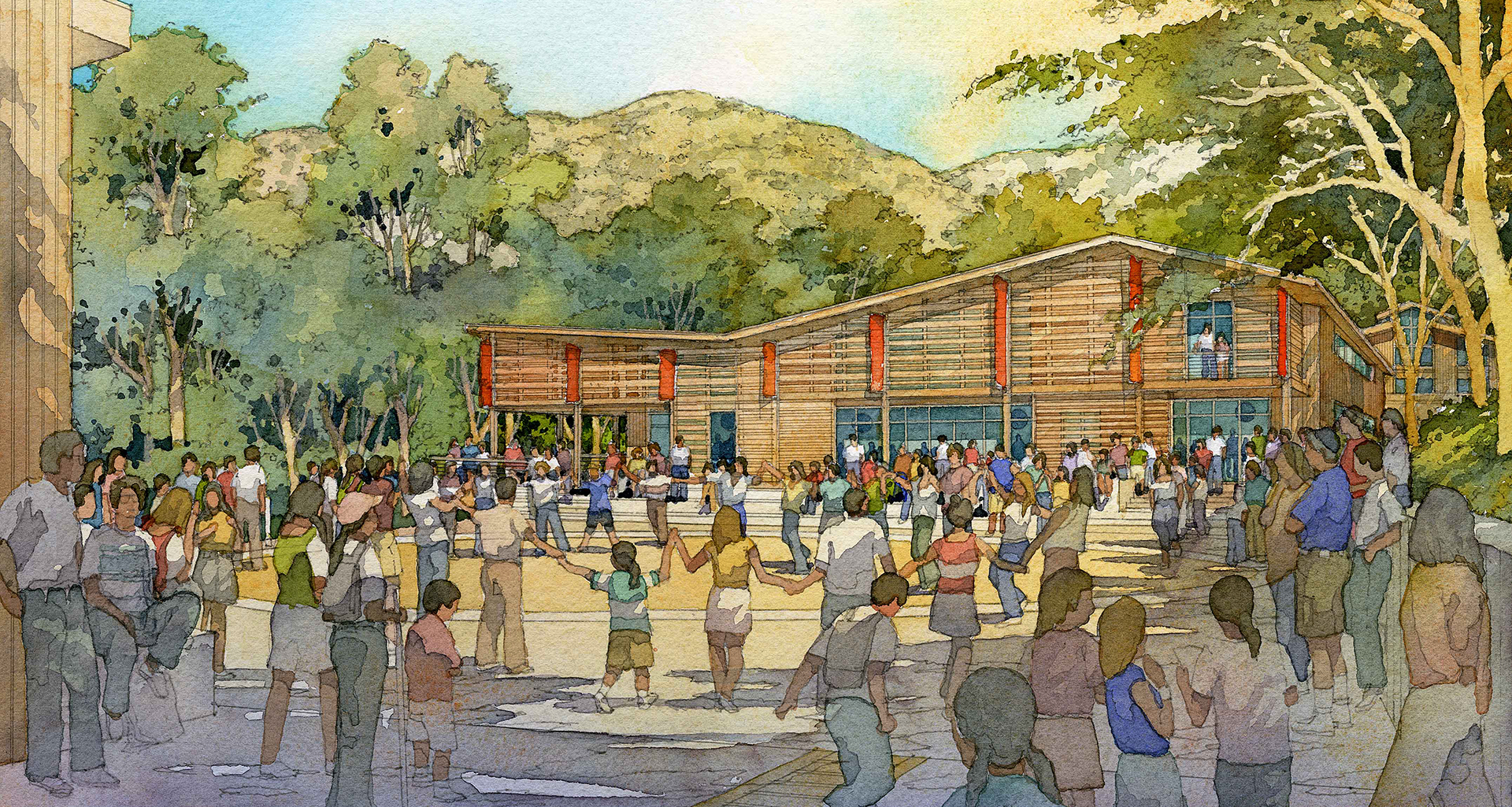 Wilshire Boulevard Temple Camps | Renderings by Al Forster