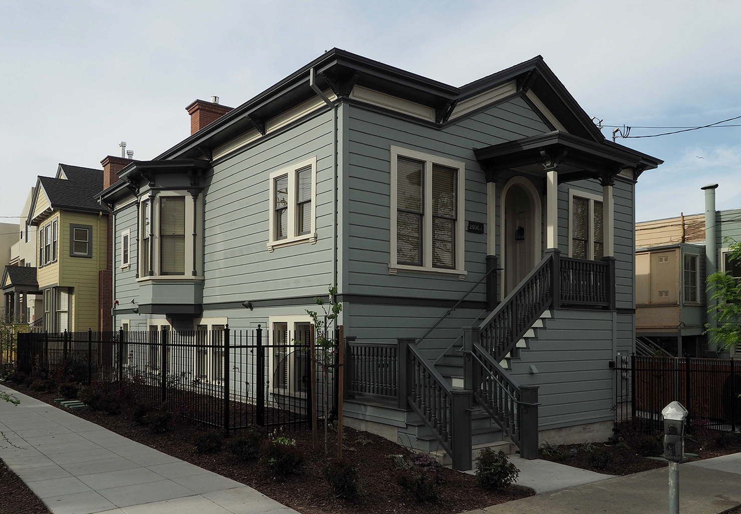 John Woolley House and the Ellen Blood House, Berkeley, California.