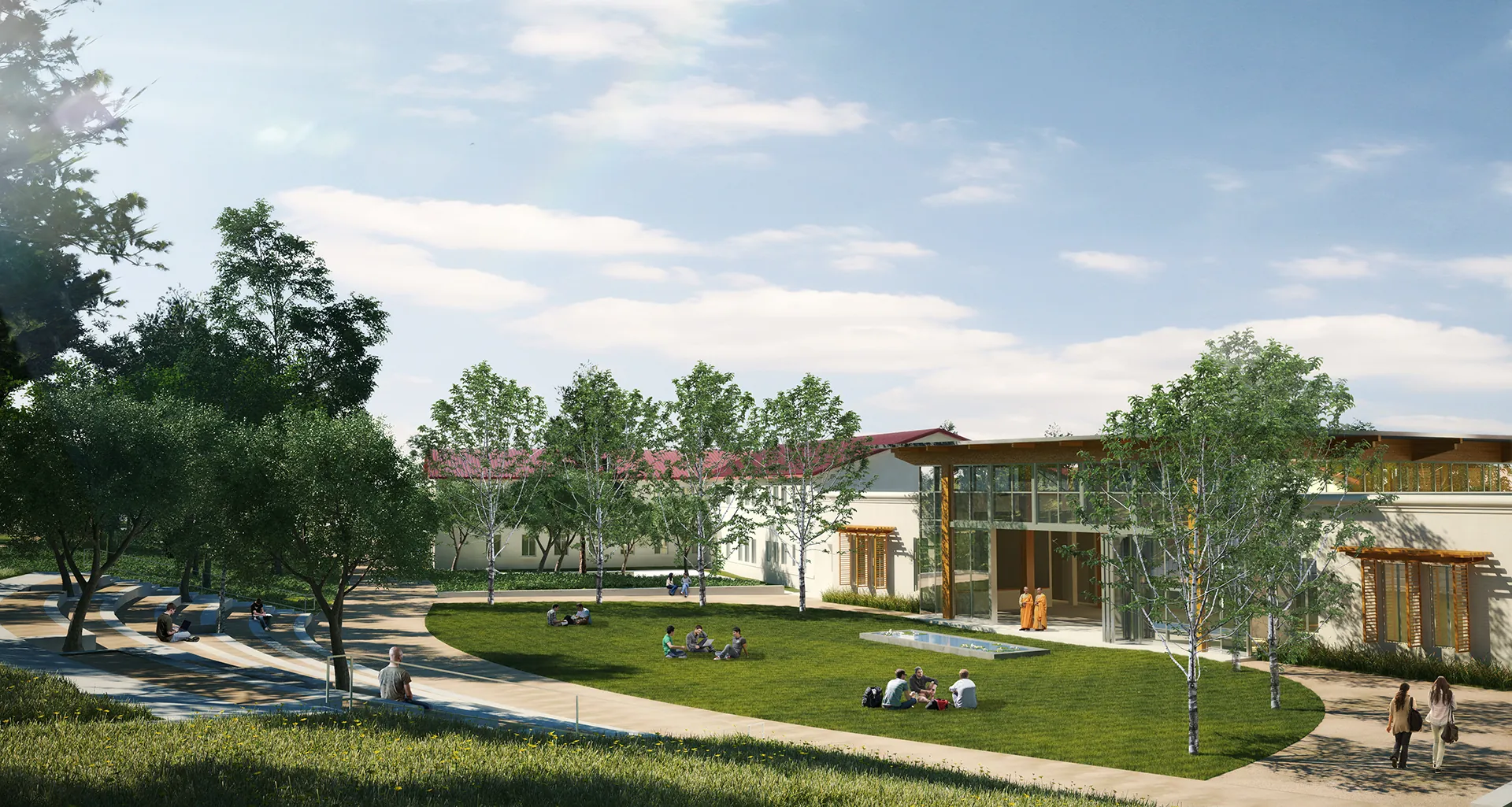 Dharma Realm Buddhist University, City of 10, 000 Buddhas, Ukiah, California - view 2
