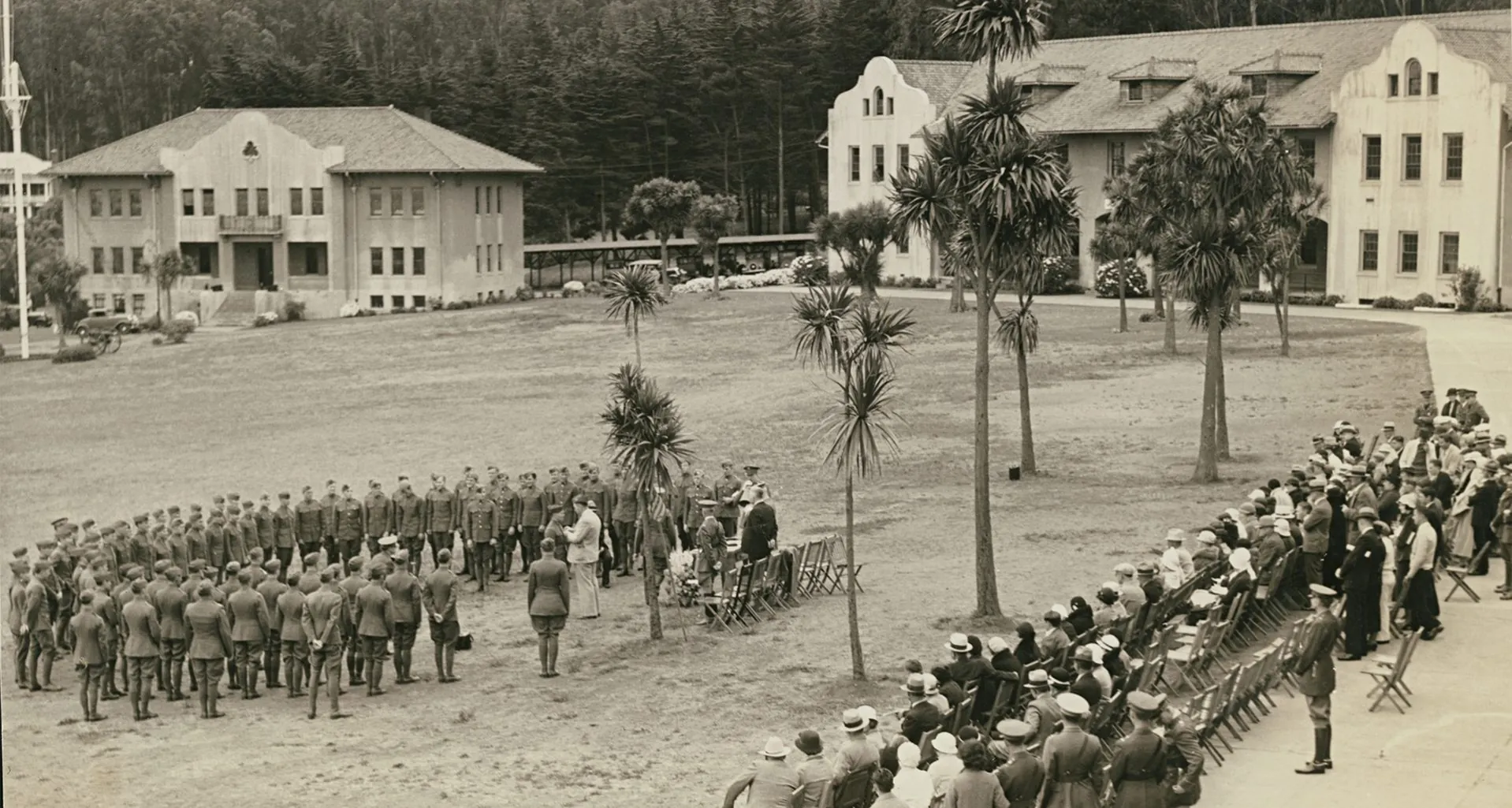 Fort Winfield Scott Award Assembly on Presidio Parade Ground (ca. 1930)