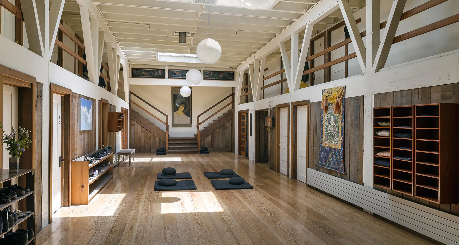 Green Gulch Farm - Cloud Hall & Still Water Hall interior