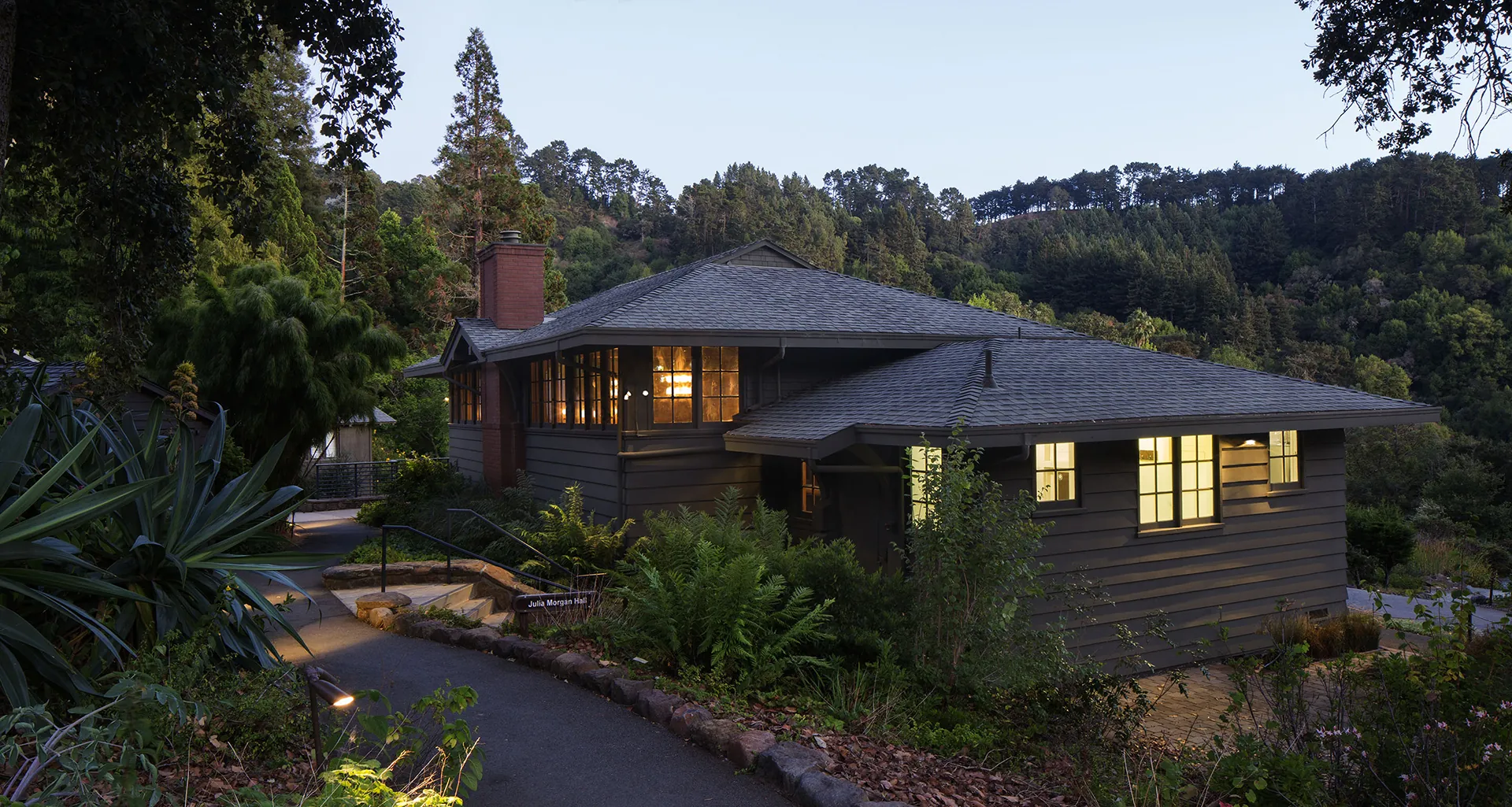 Julia Morgan Hall relocated and rehabilitated at University of California Berkeley Botanical Garden