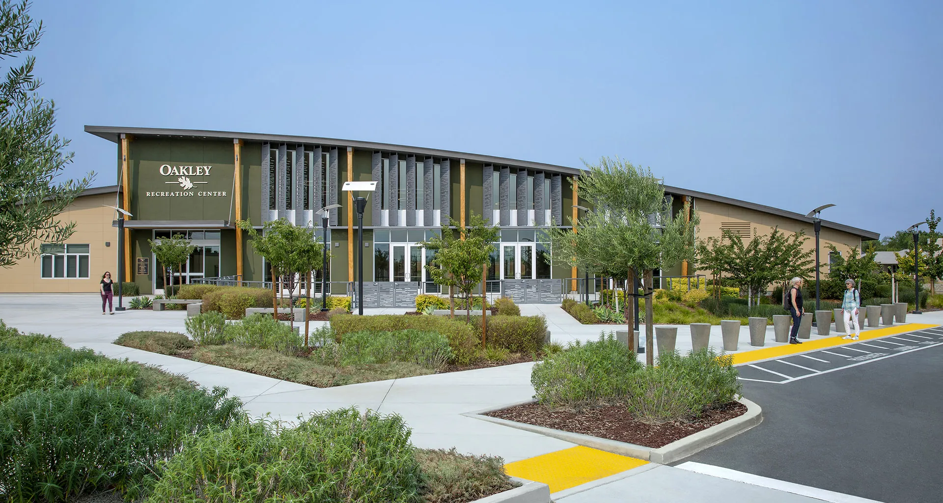 Oakley Recreation Center front elevation - view 2