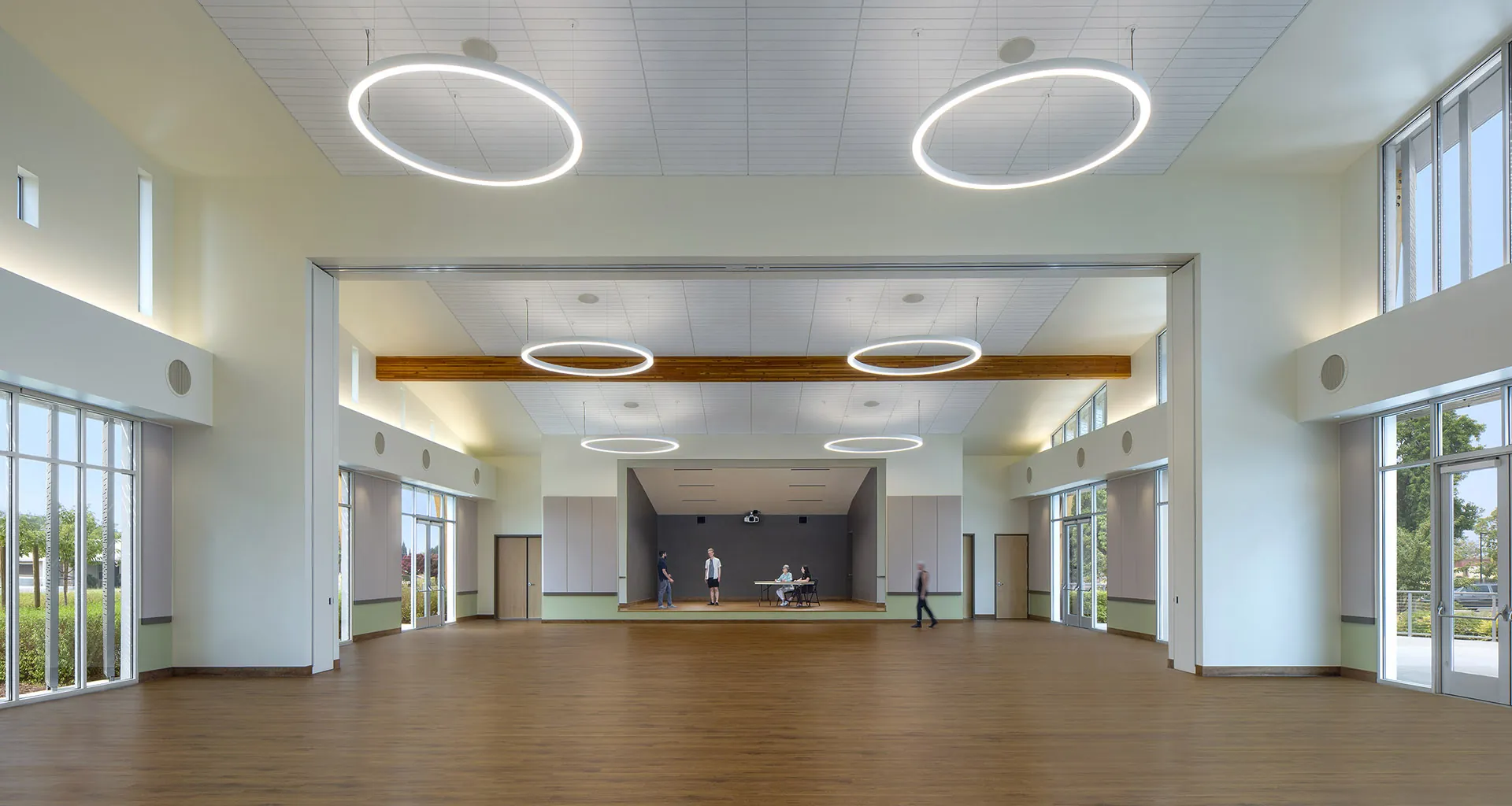Oakley Recreation Center performing arts stage